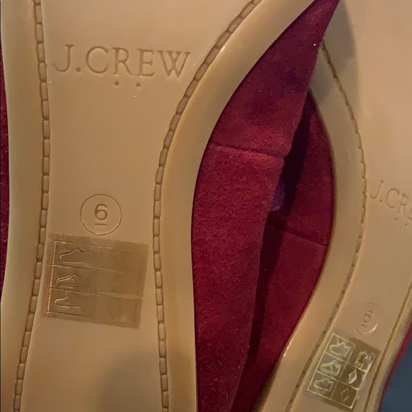 NIB J.Crew Suede Tassel Stretch Flats - Picture 4 of 5